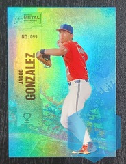 2022 Skybox Metal Universe Champions Aqua #099 Jacob Gonzalez